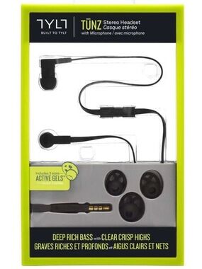 TYLT Tūnz Stereo Headset w. Microphone || Factory Sealed Wired Earbuds/Earphones